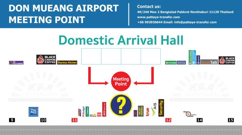 GATES 5 Don Muang domestic meeting point